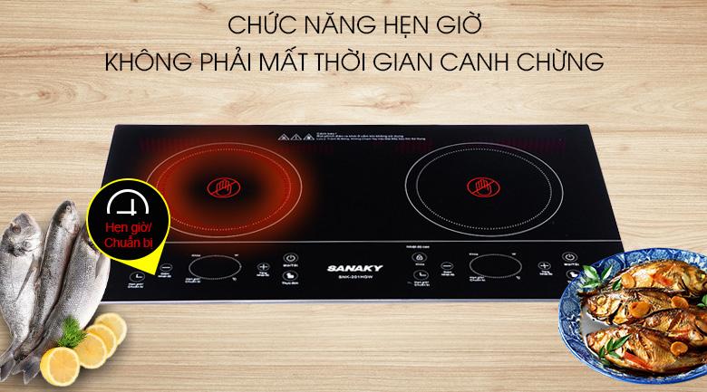 Bếp hồng ngoại đôi Sanaky SNK-201HGW