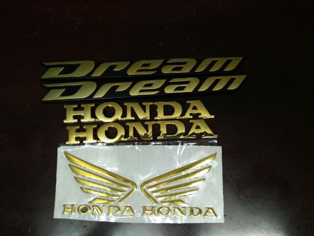 Bộ tem xe honda dream mạ vàng hàng nhập Thái Lan