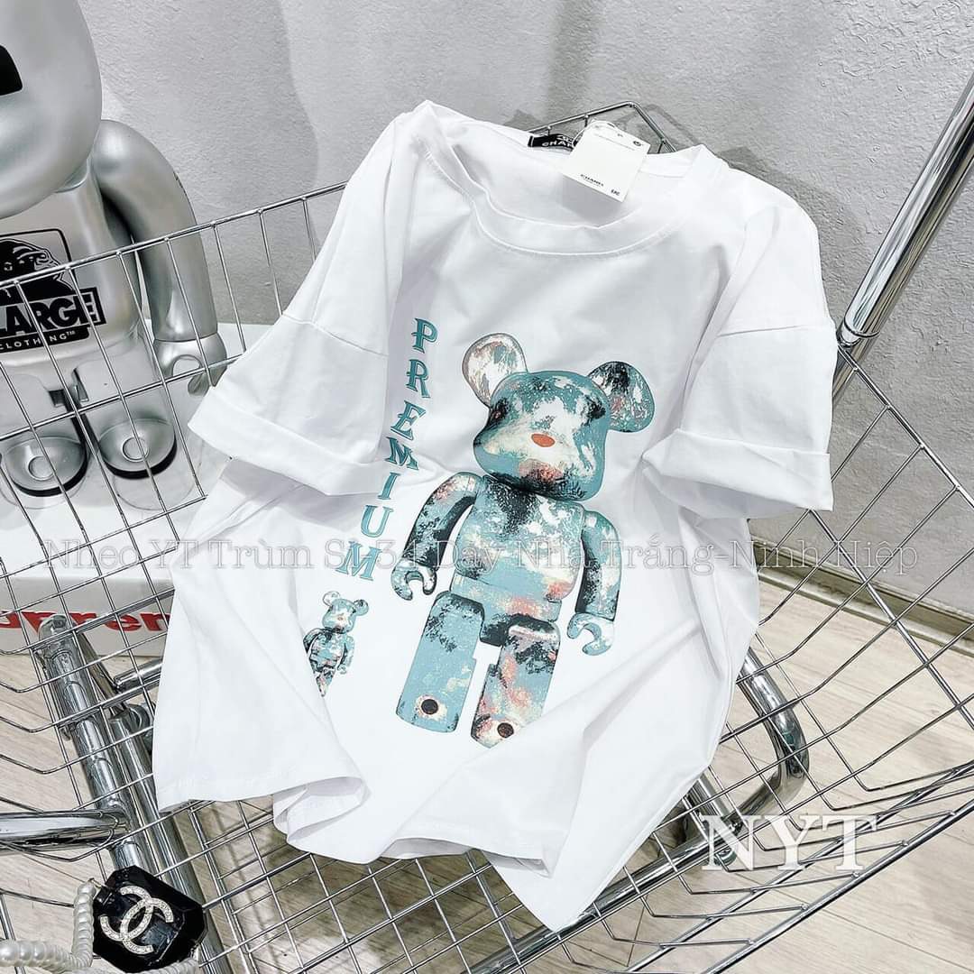 Áo phông nữ hình gấu robot_ hot trend