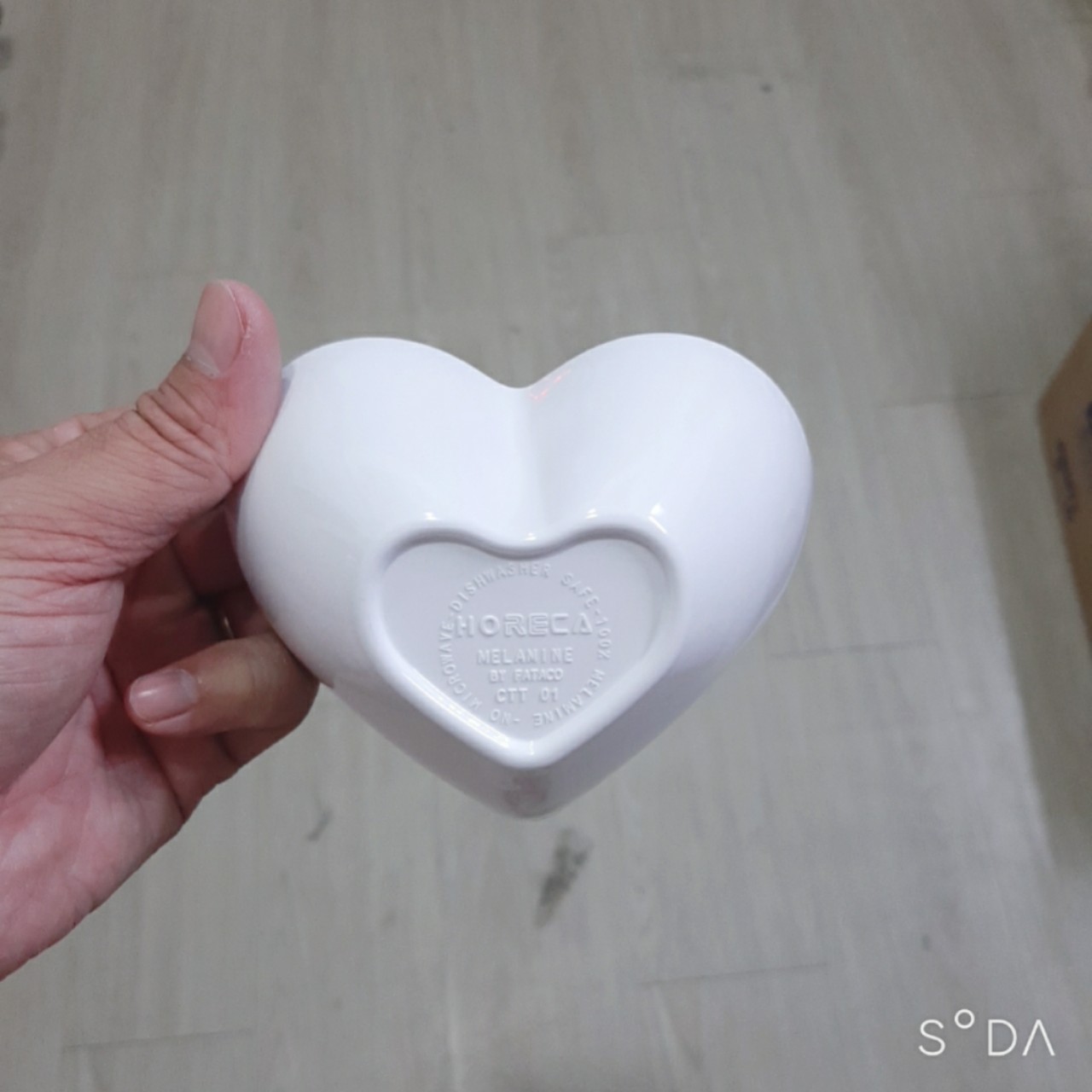 Chén chấm Melamine kiểu Trái Tim CCT01