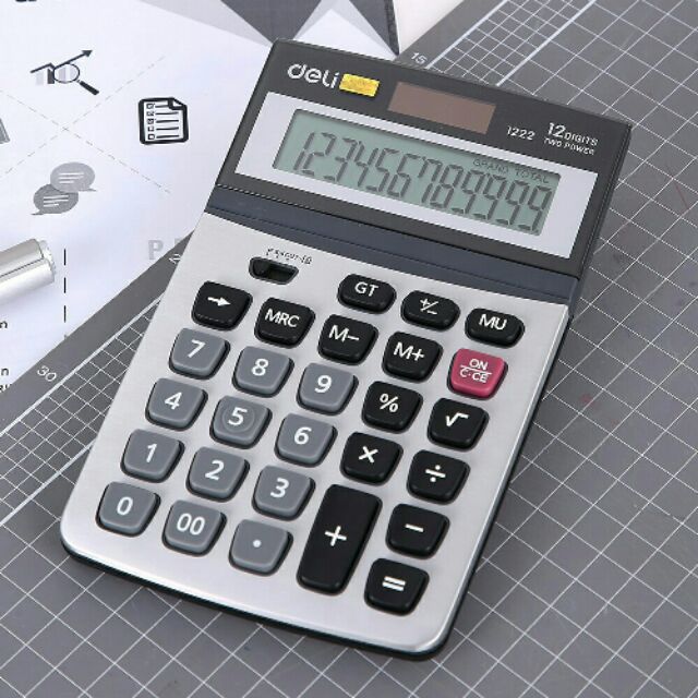 [HCM]Máy tính tính tiền deli E1222