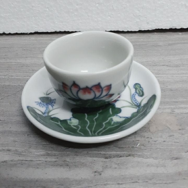BỘ ẤM CHÉN BÁT TRÀNG VẼ HOA SEN