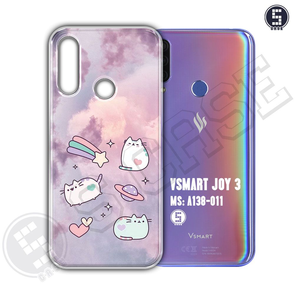 Ốp cho Vsmart Joy 3 hình Cute Cat A138-011