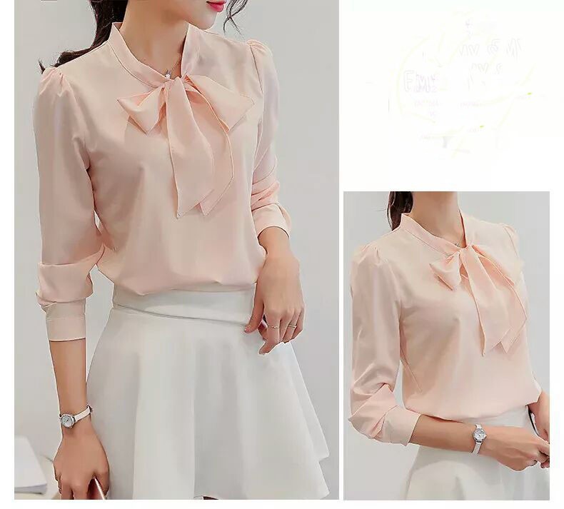 [HCM]ÁO THẮT NƠ DỂ THƯƠNG MINA