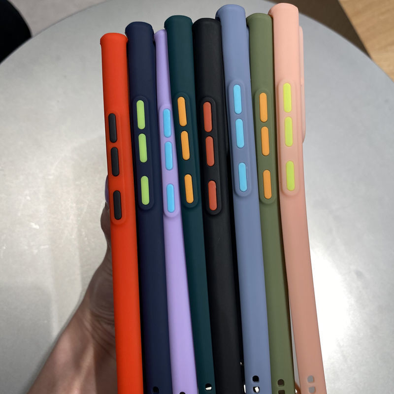 [19] Ốp lưng SAMSUNG nhựa cứng viền màu bảo vệ camera Note 8 Note 9 Note10 Note10 plus Note 20 Note 20 Ultra