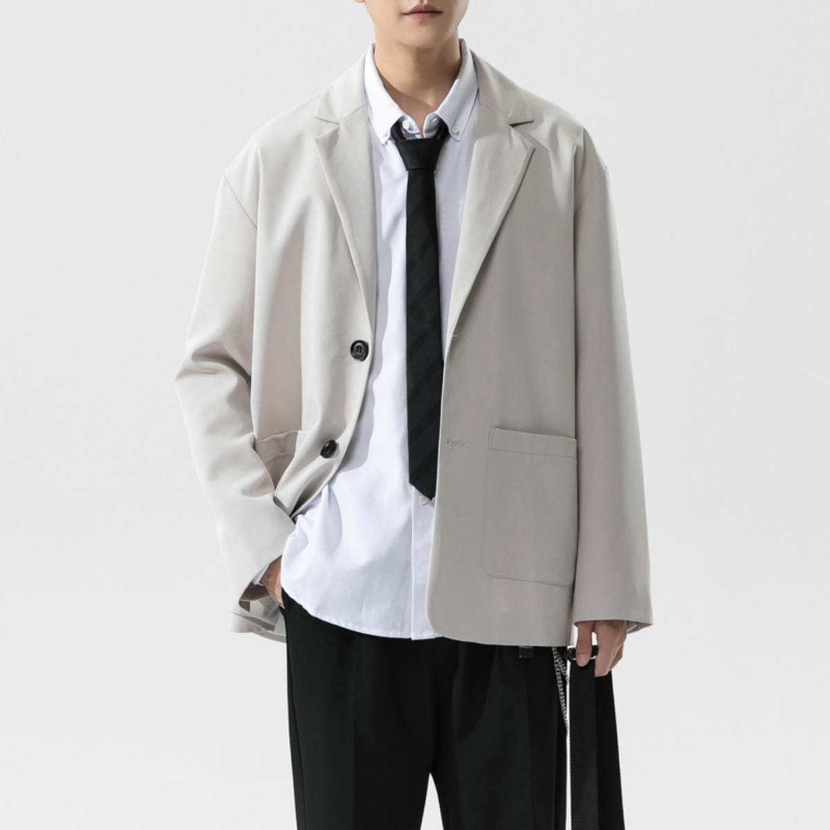 Áo blazer nam phong cách Unisex Hàn Quốc, mặc khoác công sở, đi học hay dạo phố đều phù hợp - Simple Man Fashion