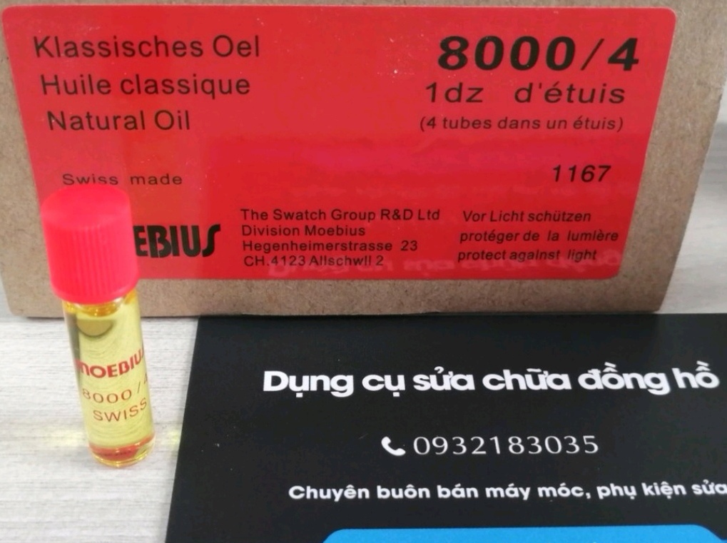 Dầu bôi trơn máy đồng hồ cơ 8000/4
