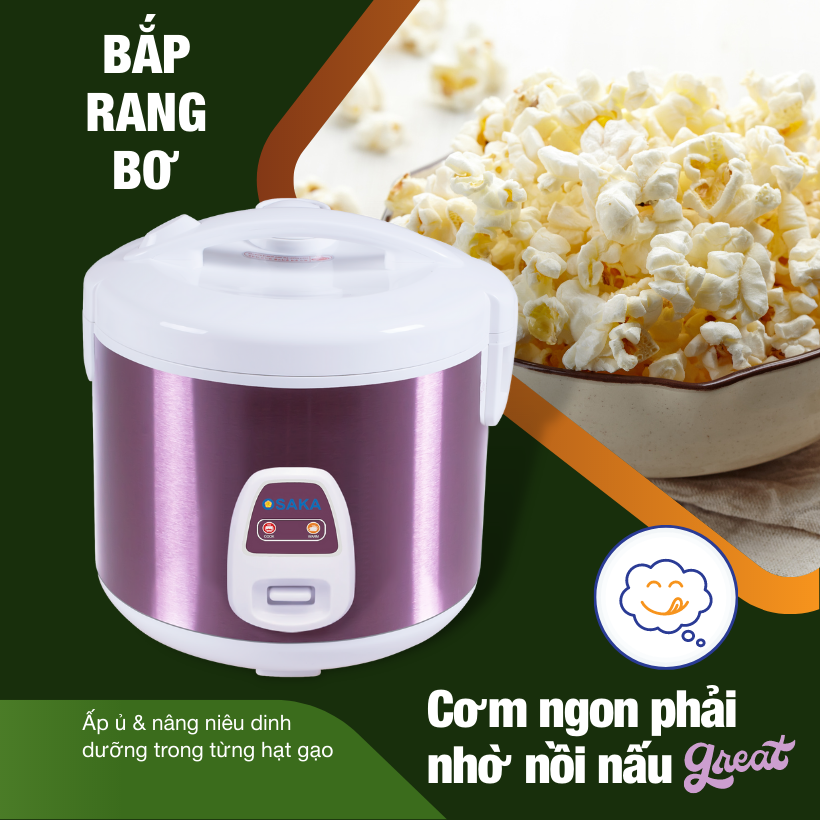 Nồi cơm điện OSAKA RC318P 1.8L
