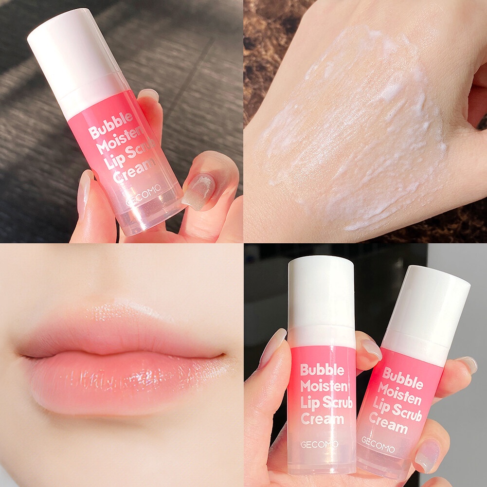 Tẩy Da Chết Môi Sủi Bọt Bubble Moisten Lip Scrub Cream Gecomo