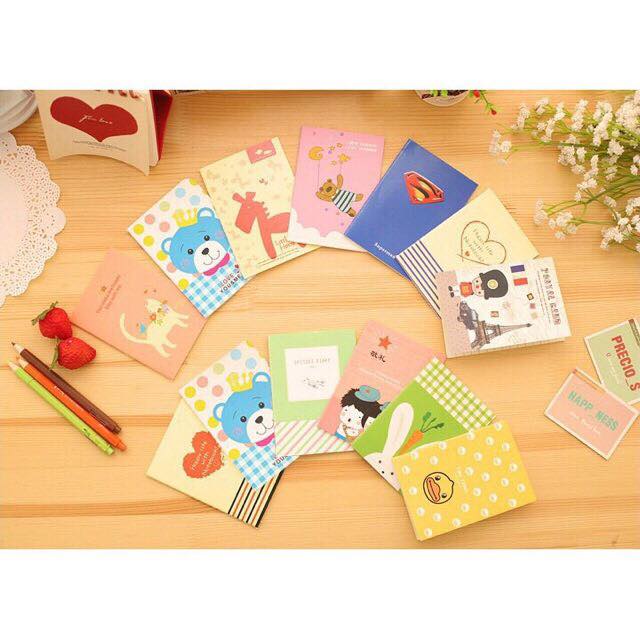 Combo 20 Quyển Sổ Tay Mini Bỏ Túi Nhiều Mẫu