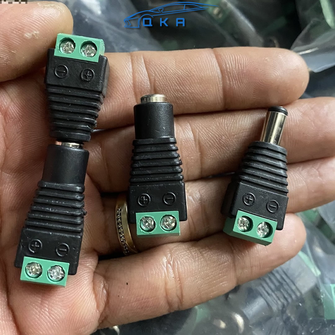 Jack nguồn DC đực và Jack DC cái 5.5x2.1mm