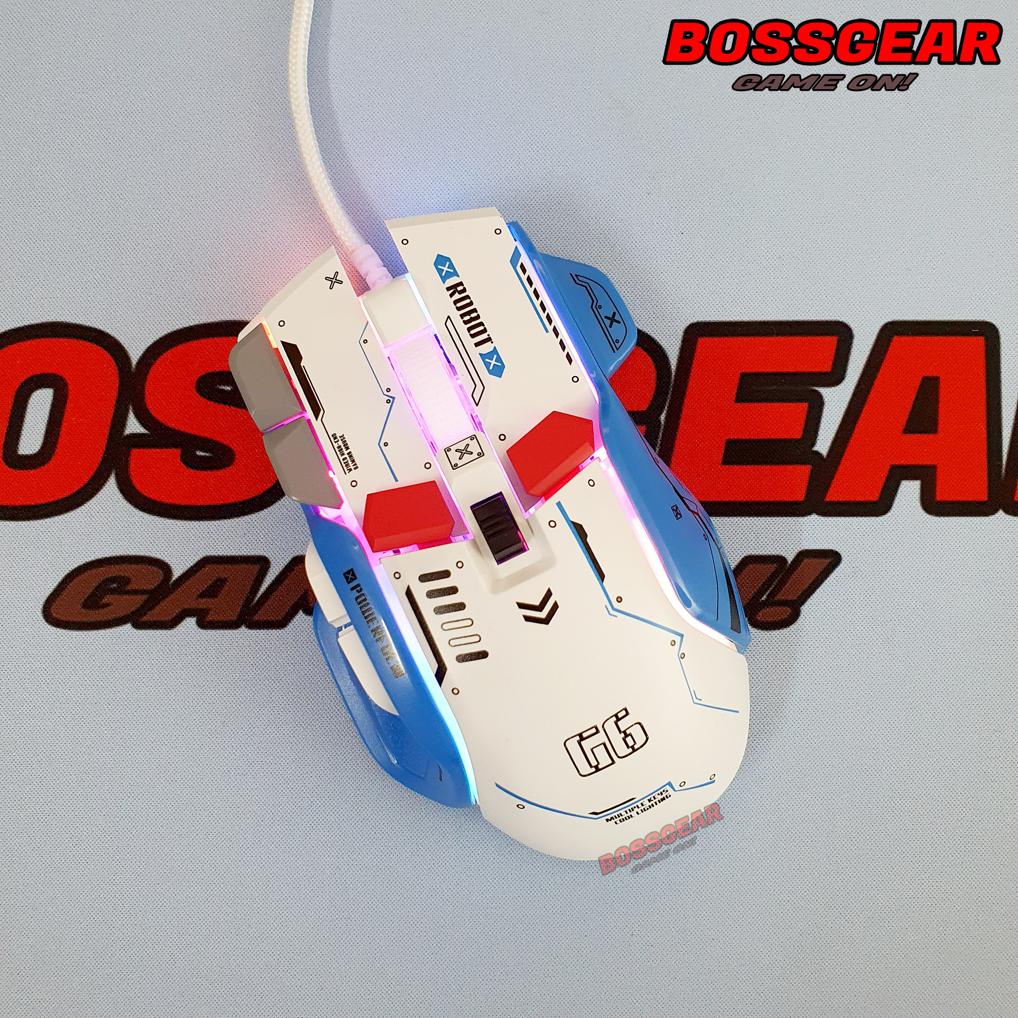 Chuột Gaming ROBOT G6 , LED RGB, 12000 DPI, Có phần mềm Macro
