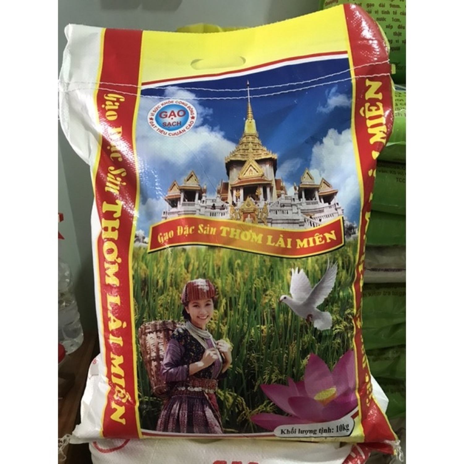 Gạo Thơm Lài cao cấp (10kg) dẻo vừa mềm cơm