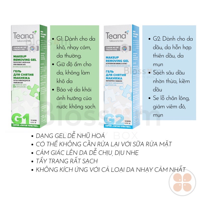 [ CHÍNH HÃNG ] Gel tẩy trang G1 G2 Teana Makeup remove