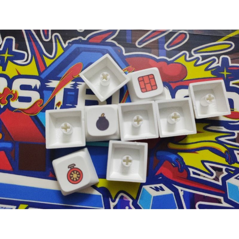 Bộ keycap Gamer First Blood 179 phím PBT XDA profile in dye sub