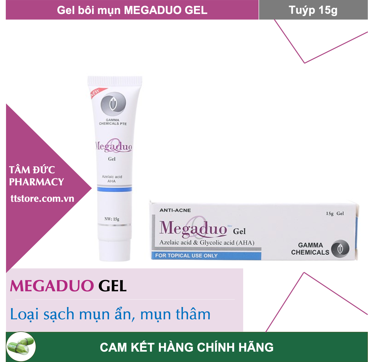 ✅(CHÍNH HÃNG) Gel giảm mụn, thâm Megaduo Gel Megaduo Plus