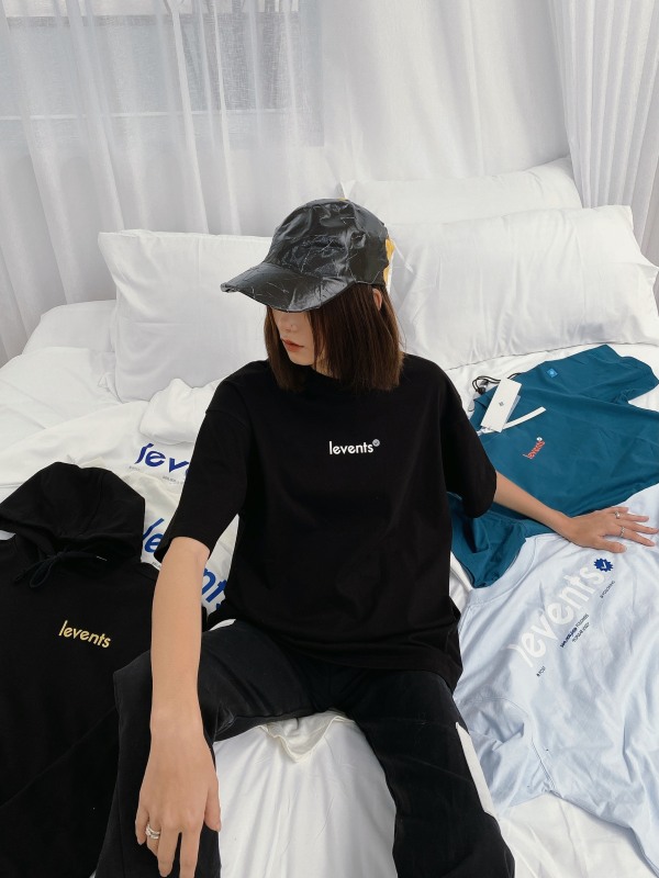 [DF]LEVENTS® Áo thun POPULAR LOGO TEE BLACK/ WHITE