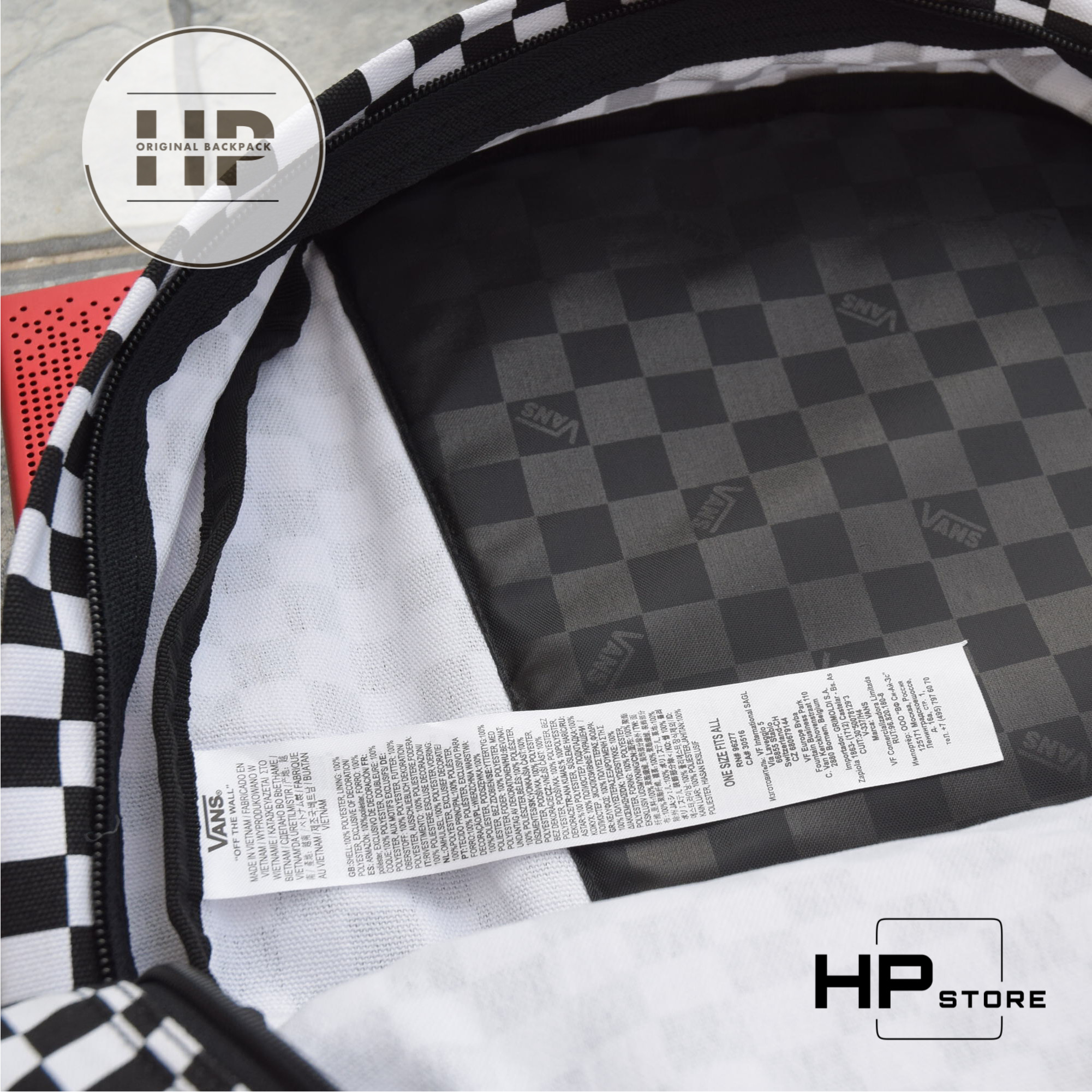 [ẢNH THẬT] Balo V.A.N.S Old Skool Black/White Checkerboard (1) Backpack l Auth xuất xưởng - SB1101A