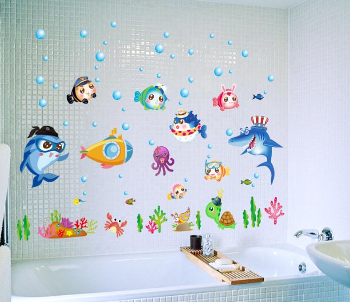 Decal trang trí Đại Dương Xanh
