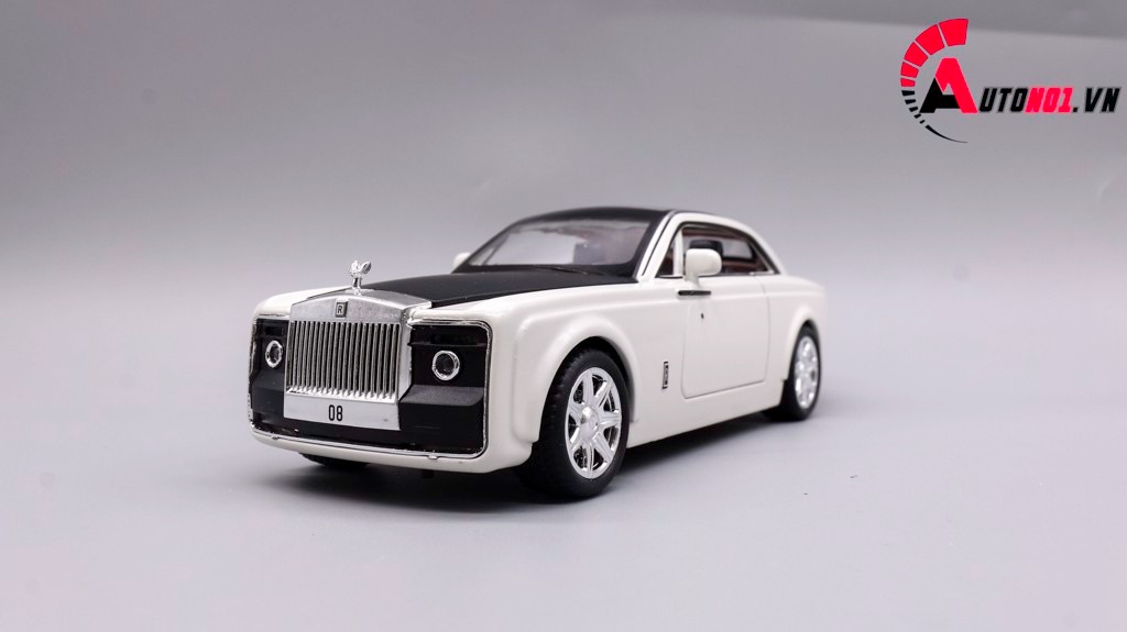 MÔ HÌNH XE ROLLS ROYCE SWEPTAIL WHITE BLACK 1:24 XLG 7657