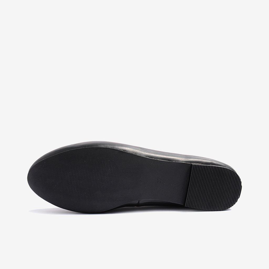 Giày Búp Bê Da Thật Nữ Gosto Ballet GFW007488DEN (Đen)