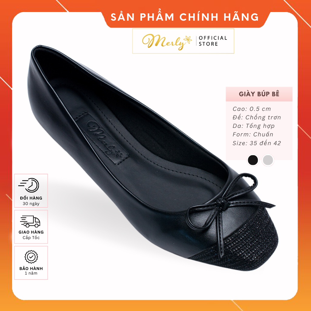 Giày Búp Bê Nữ Big Size 40 41 42 Mũi Vuông Nơ Xinh 1202, Giày Mũi Vuông, Giày Bệt Nữ, Giày Công Sở Nữ, Big size nữ