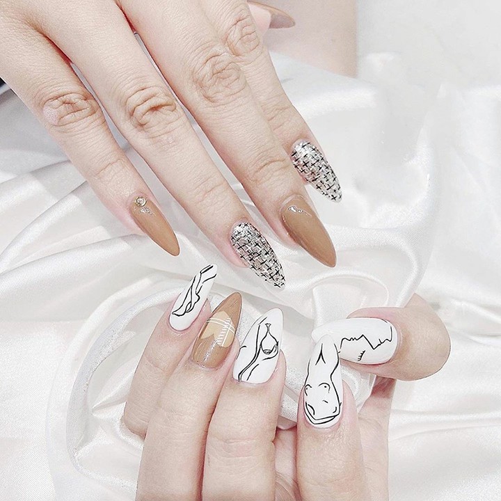 [HCM]Cọ Nét Cán Đá Cao Cấp 3 Size (5mm 9mm 11mm) - Cọ vẽ nail chuyên dụng (có bán từng chiếc)