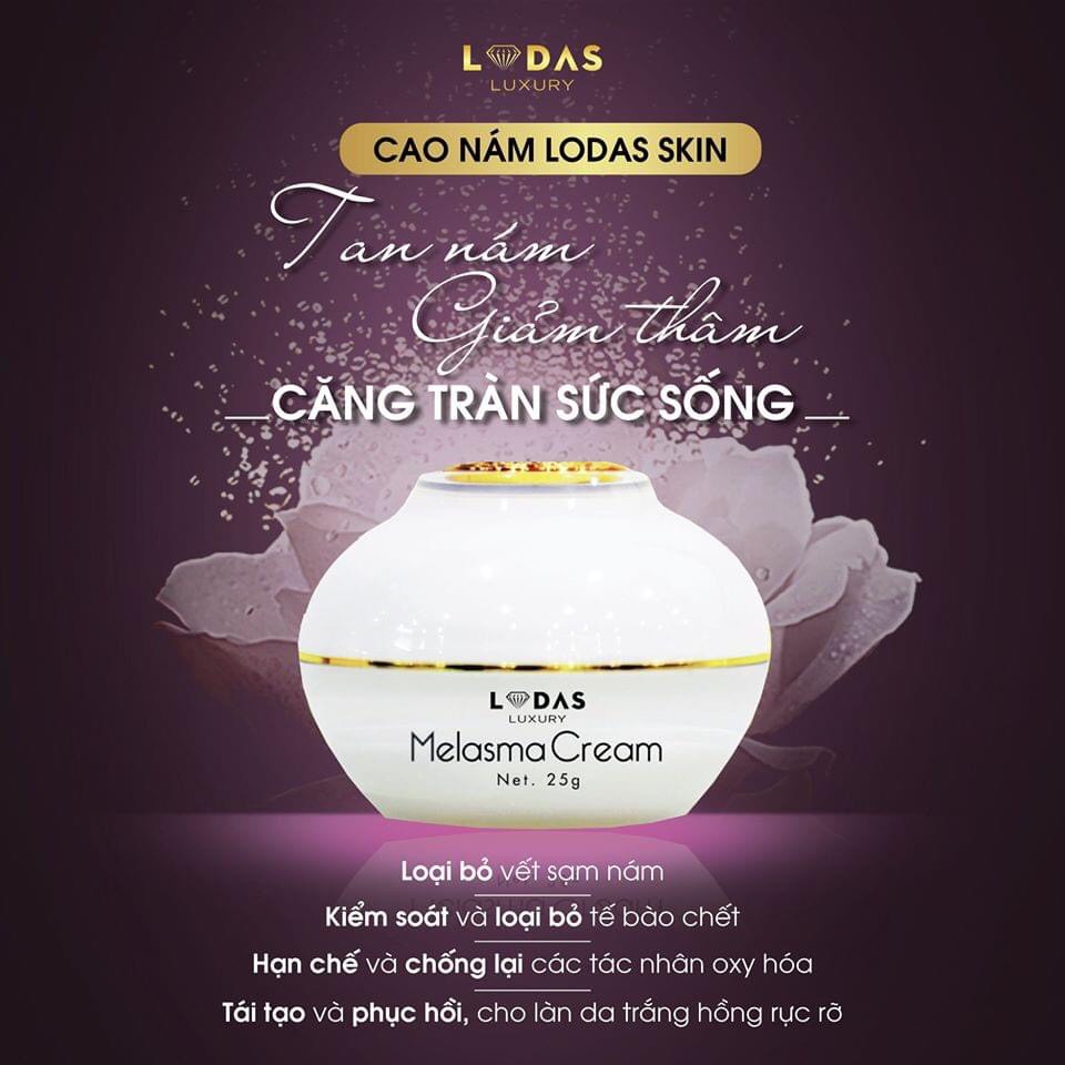 [HÀNG CHÍNH HÃNG] Cao nám hoa hồng Lodas melasma cream Đan Thy