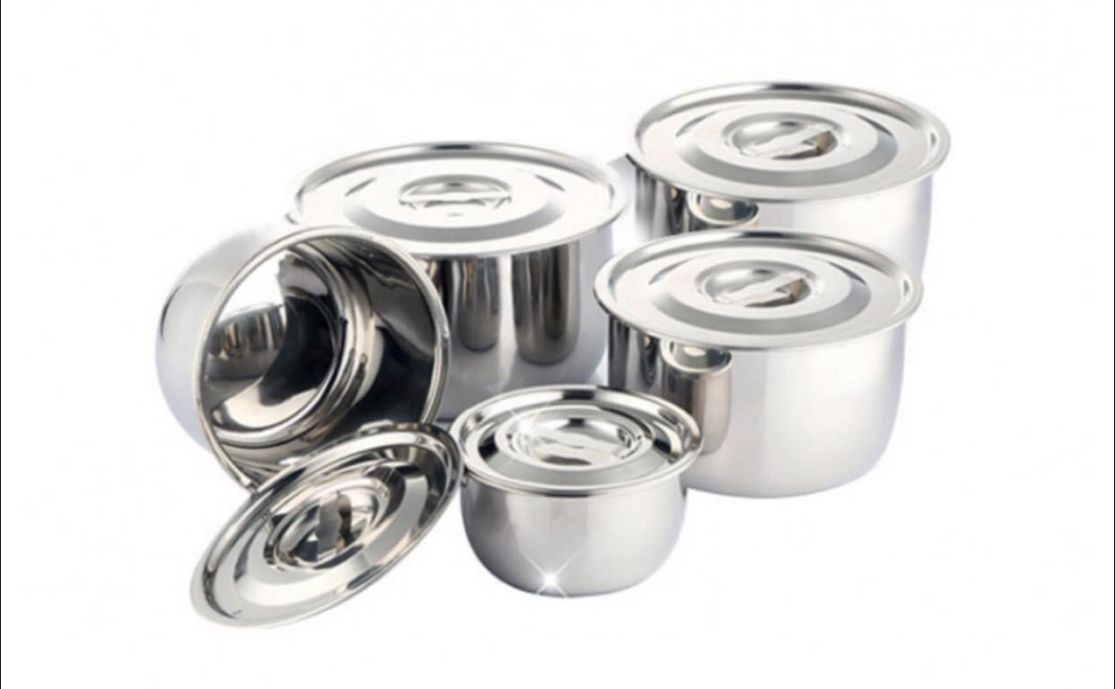 Bộ 5 nồi inox cao cấp