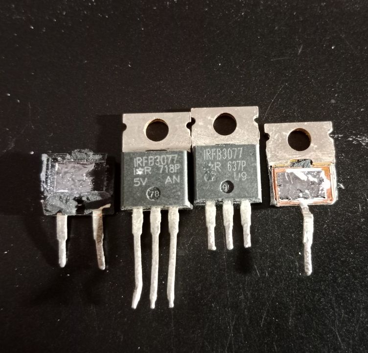 Mosfet irfb3077 210a 75v 370w tháo máy lưng đồng đỏ