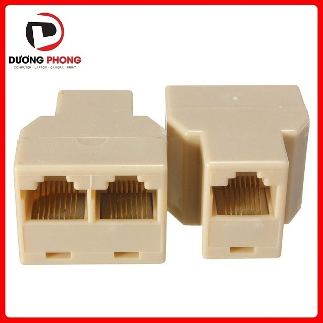 Đầu nối dây mạng LAN RJ45 1 ra 2