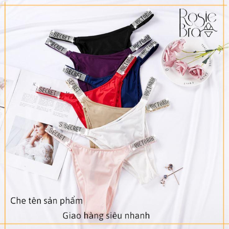 Quần Lót Lụa Đính Đá Cao Cấp P369