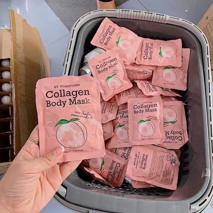 Ủ Trắng Da Trái Đào COLLAGEN BODY MASK Thái Lan