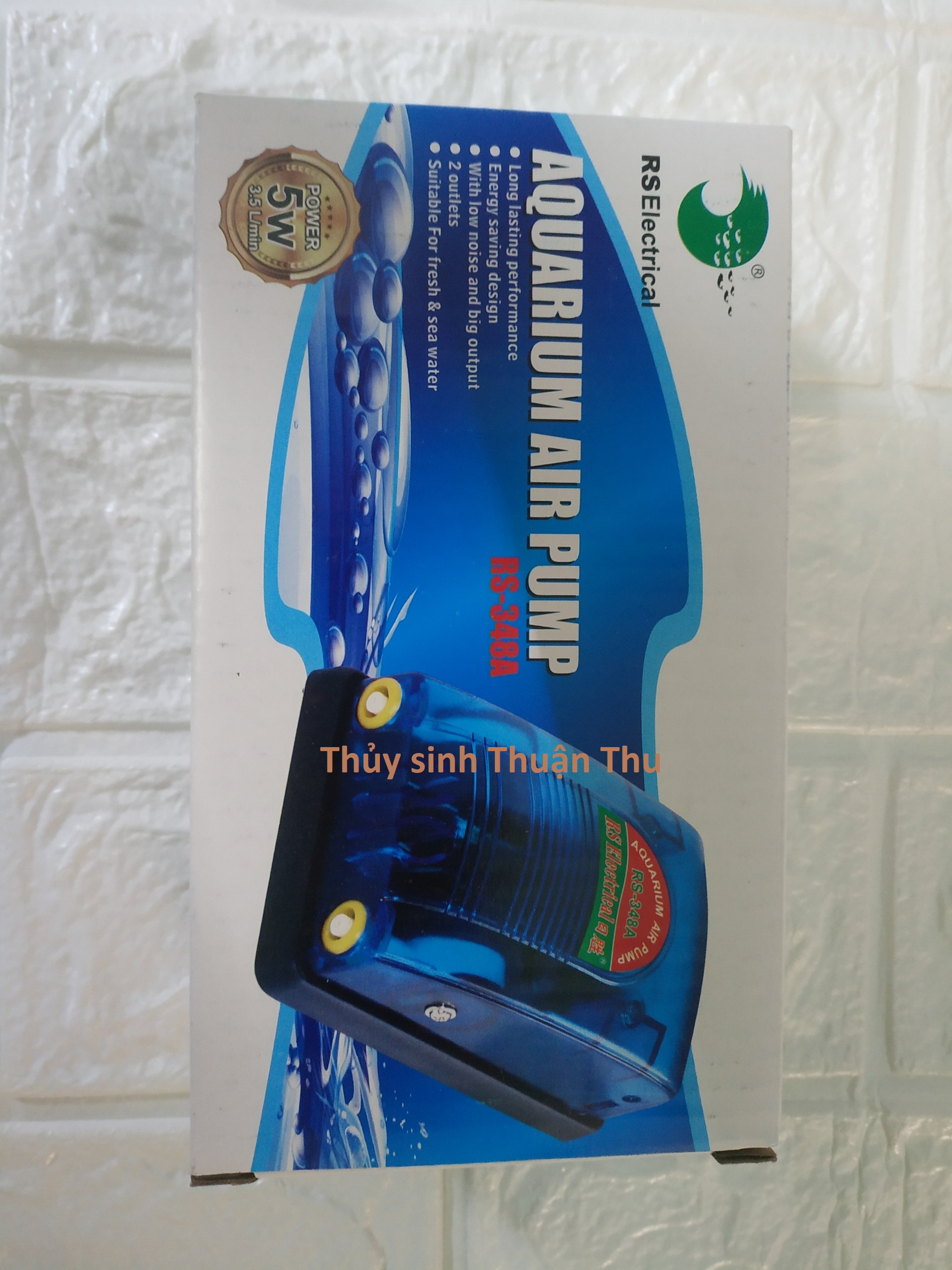 Máy sủi oxy 2 vòi RS-348A (5w) tiết kiệm điện