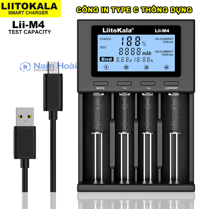 Bộ sạc pin thông minh LIITOKALA LII