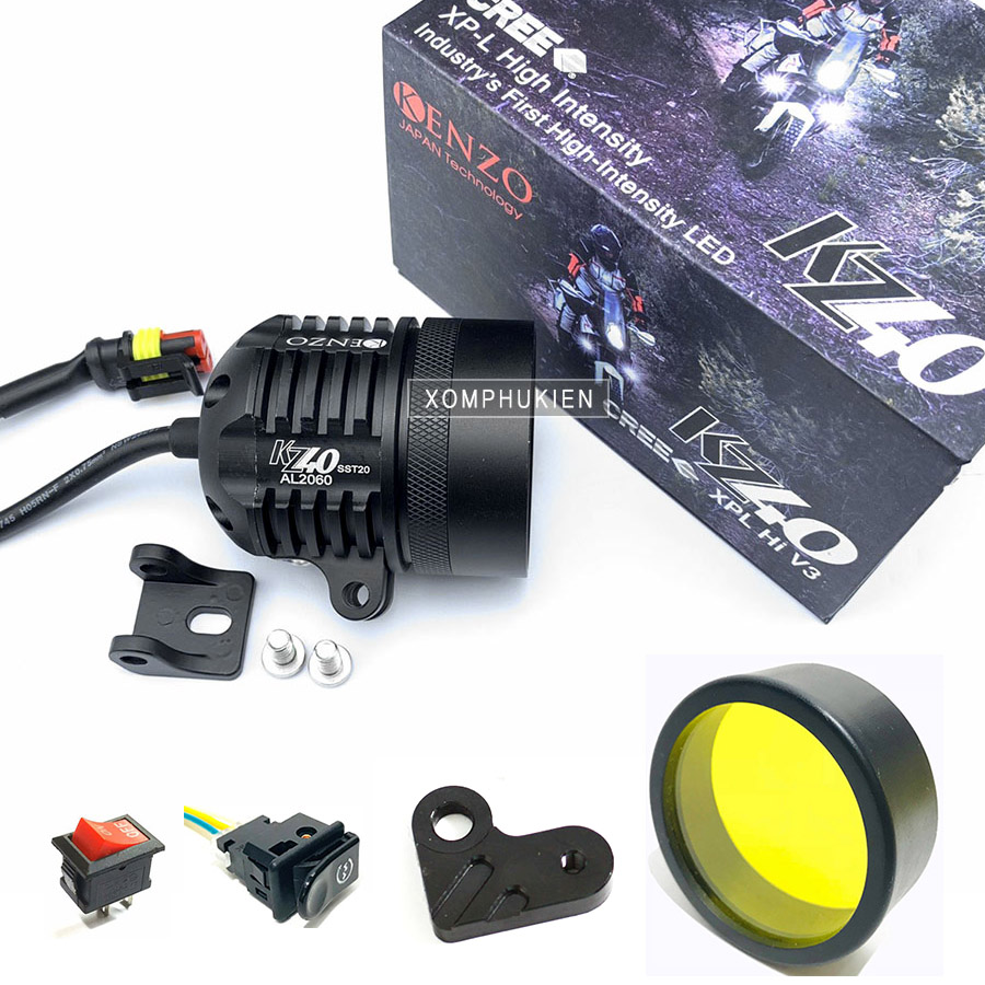 [HCM]Đèn Trợ Sáng L4X KZ40 Chip SST20 30W Siêu Sáng [ Kèm 4 Phụ Kiện ]