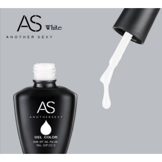 Sơn gel AS chính hãng ( ĐEN - TRẮNG - NƯỚC GẠO - THẠCH ĐEN ) dung lượng 15ml