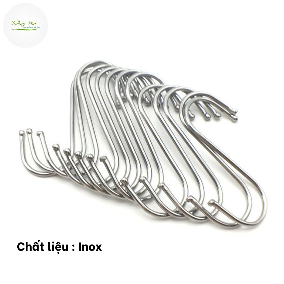 Combo 10 Móc treo đồ chữ S Inox sáng bóng