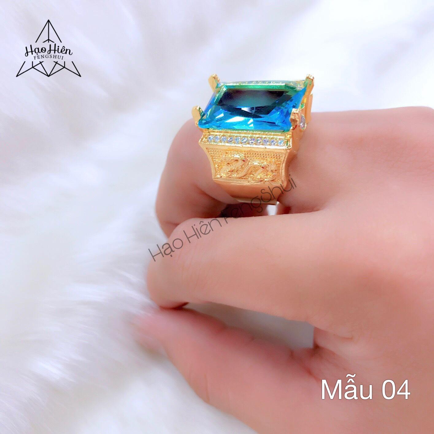 Nhẫn nam Titan mạ Vàng đính đá Cao Cấp (Có 02 Mẫu) Hạo Hiên X.N017-48 - Nhẫn nam đẹp, nhẫn bạc nam, nhẫn nam mạ vàng, nhẫn nam đầu rồng, nhẫn nam titan mạ vàng, nhẫn vàng nam, nhẫn nam đính đá, nhẫn nam bạc thái