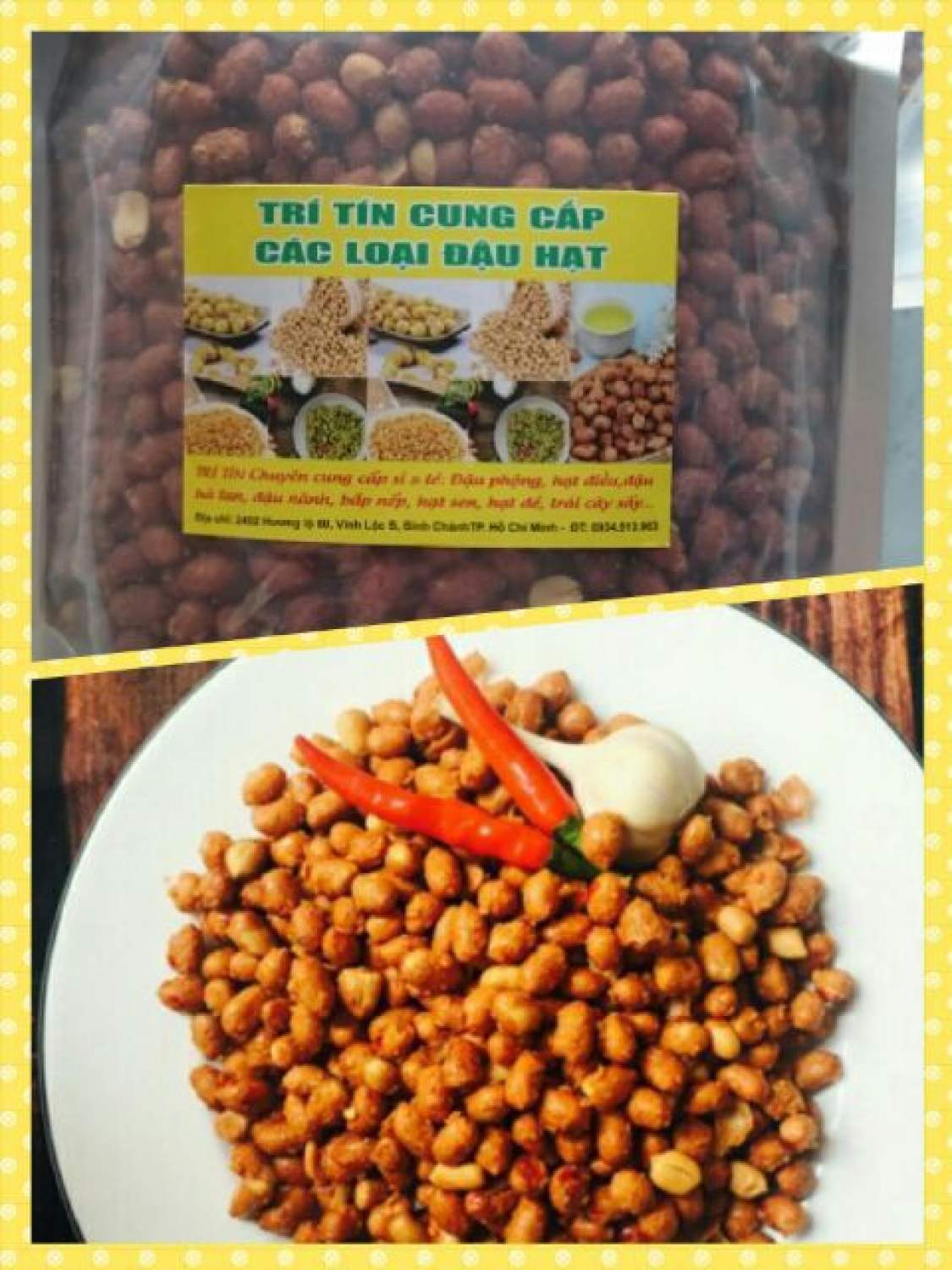Đậu phộng rang tỏi ớt vị đậm đà vừa ăn