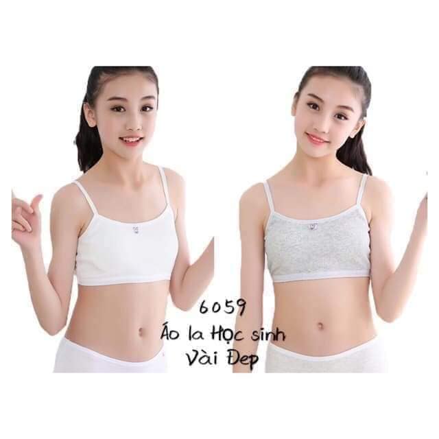 Áo bra thỏ chất liệu gân tăm co giãn thoải mái dành cho bé gái, học sinh