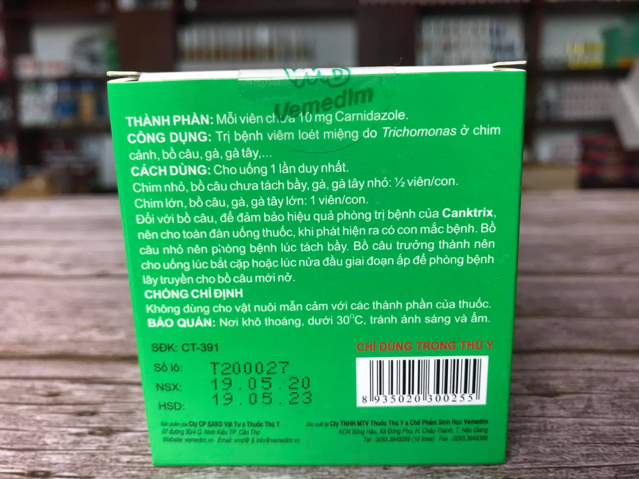 CANKTRIX NẤM, ĐẸN HỌNG CHO GÀ ĐÁ 10 VIÊN