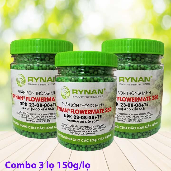 {COMBO 3} Phân tan chậm 180 ngày Rynan 23-8-8+TE 150g