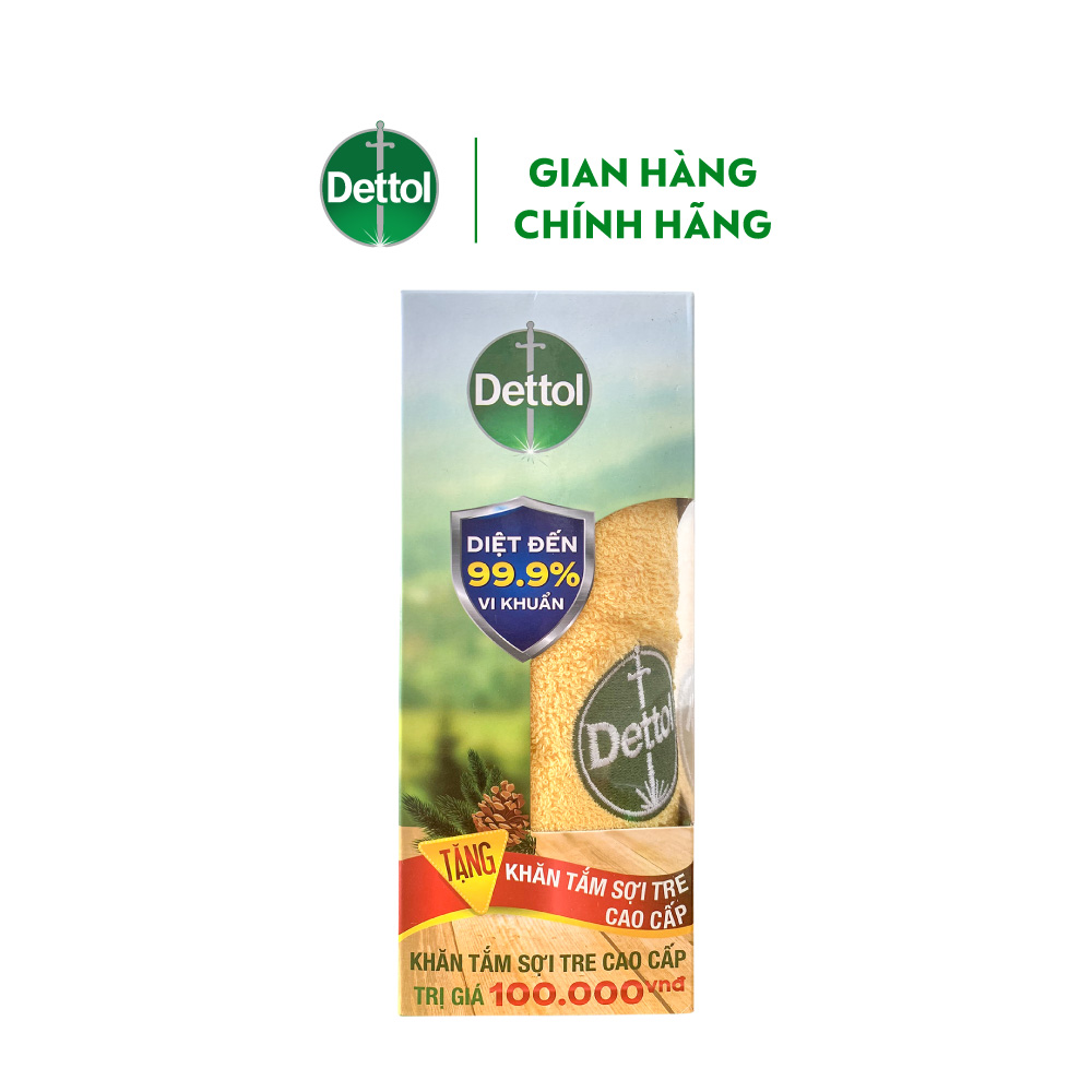 [Quà tặng không bán] Khăn tắm kháng khuẩn cao cấp Dettol