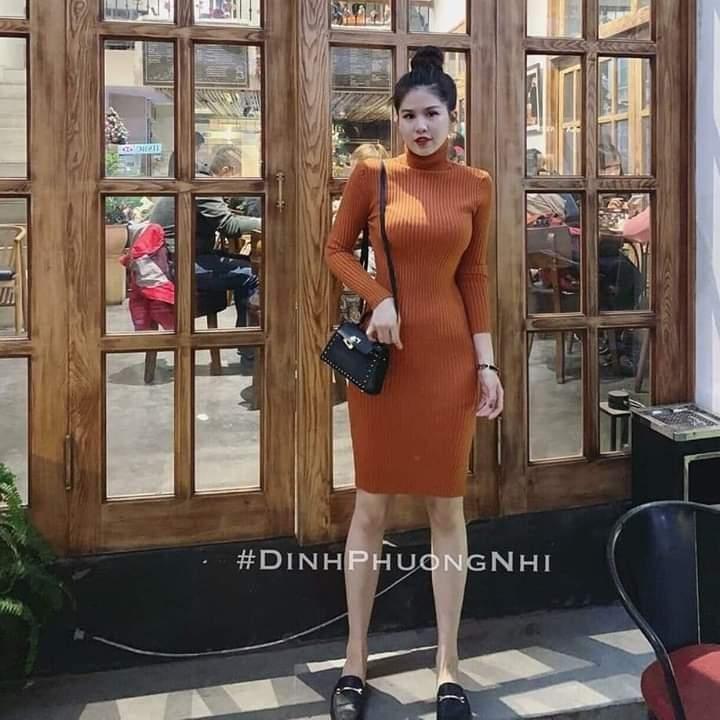 ĐẦM BODY CAO CỔ LEN DÀY ĐẸP