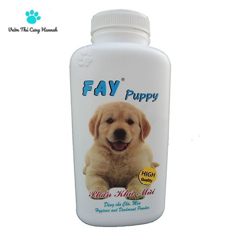 PHẤN THƠM KHỬ MÙI, TẮM KHÔ CHO CHÓ FAY PUPPY - 120GR