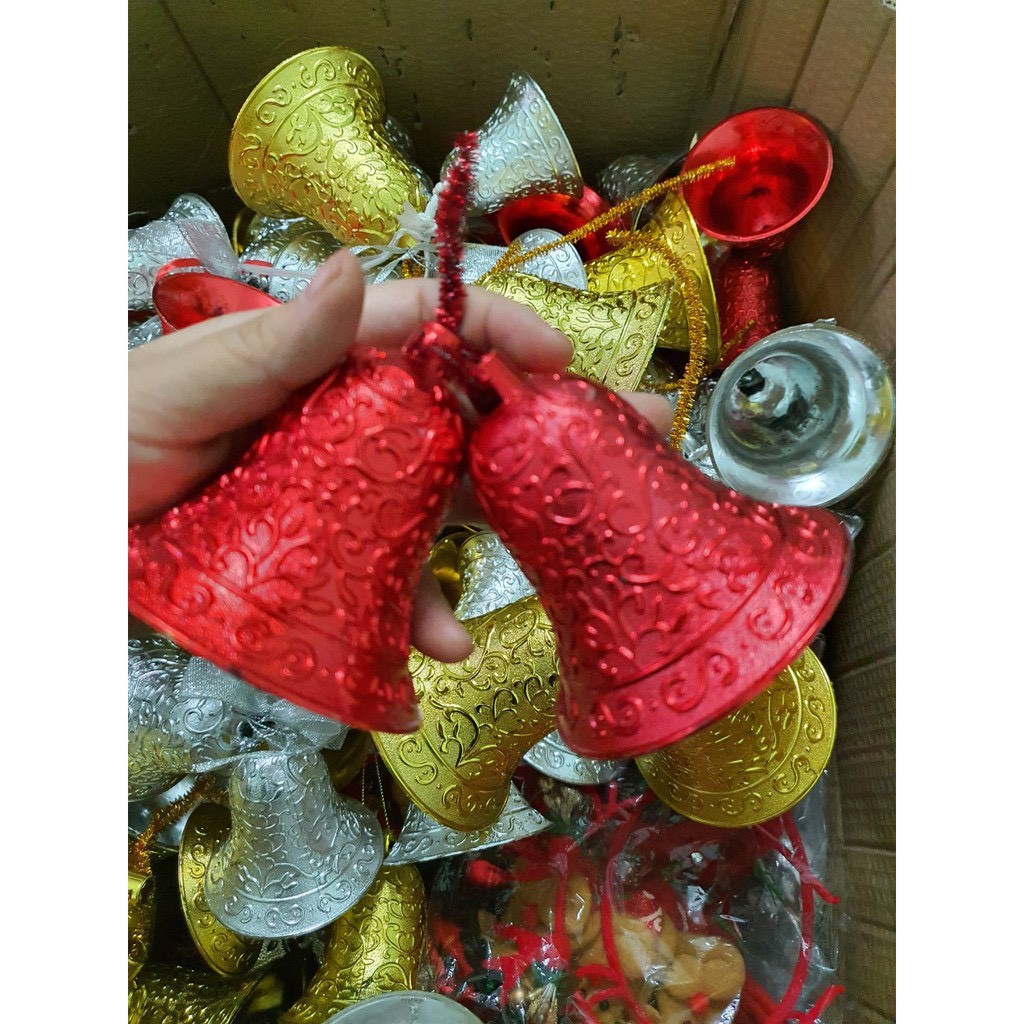 Cặp Chuông treo trang trí noel, giáng sinh 6cm