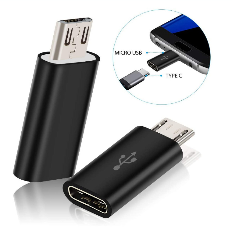 Đầu Chuyển Đổi Từ Type C sang Micro USB (Đen)