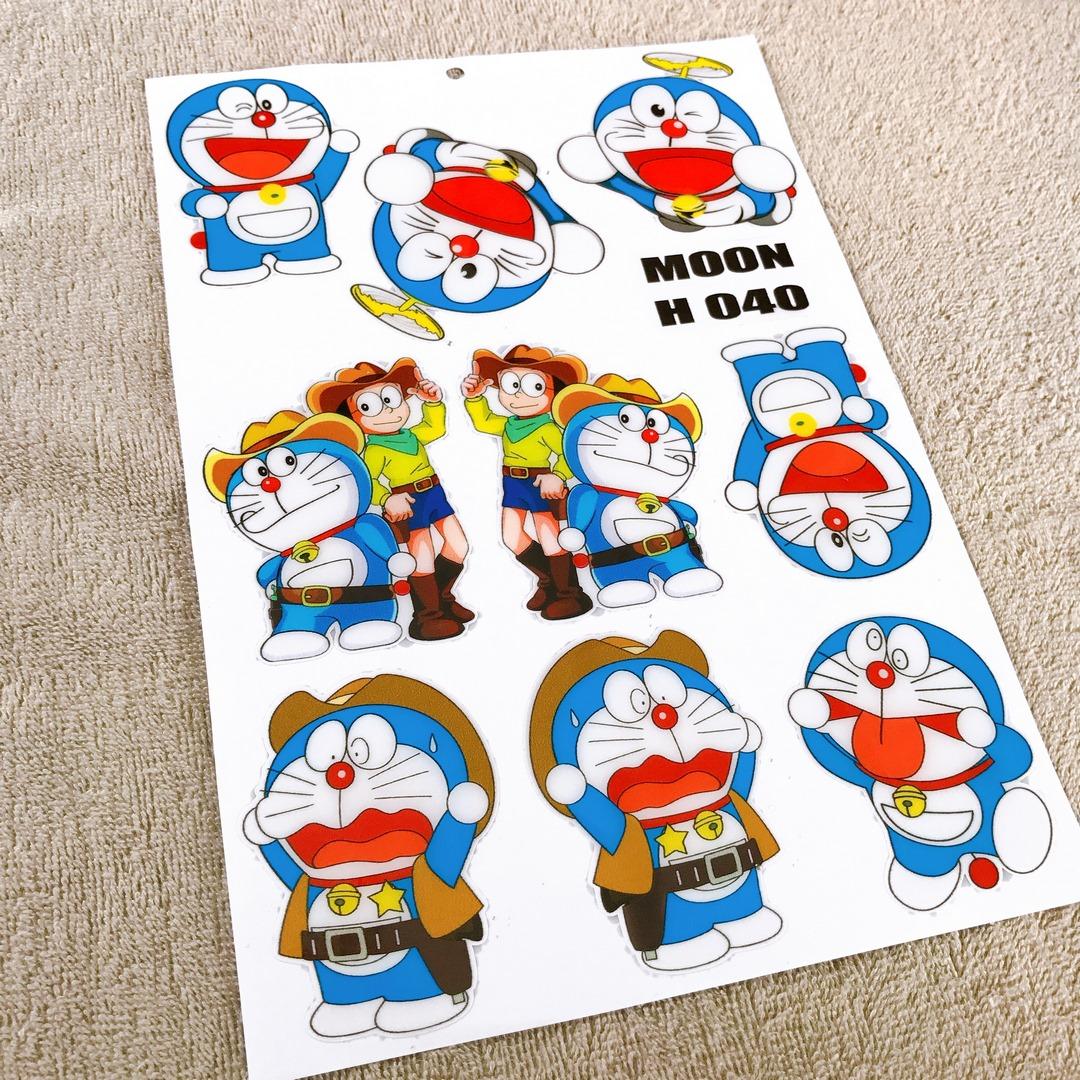 [HCM][ DOREMON ] TEM DOREMON NỔI ĐỔ KEO HOẠT HÌNH TRANG TRÍ XE CAO CẤP (ĐÔI BẠN THÂN DOREMON NONITA)