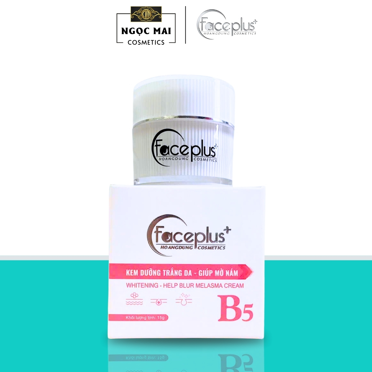 [Tặng 2 mặt nạ] Kem Dưỡng Trắng, Mờ Nám, Tàn Nhang Mỹ phẩm Faceplus+ (10g)